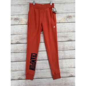 Champion‎ Reverse Weave Pre-Shrunk Sweat Pants Women's XS Pink/Peach NEW